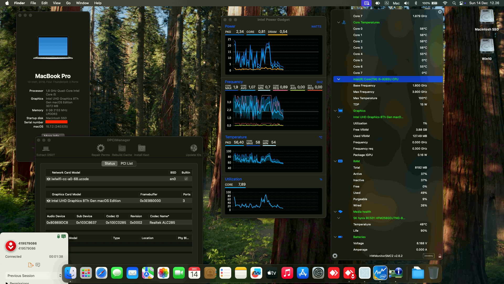 HP EliteBook 1030 X360 G4 [KabyLake R + Intel UHD 620 + I2C]   OpenCore 1